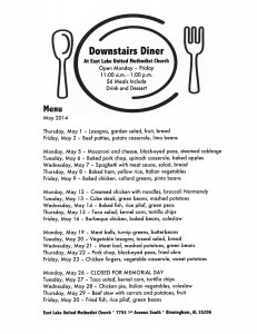 DownstairsDinerMenuMay2014